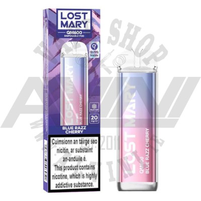 Blue Razz Cherry - Lost Mary QM600 Disposable Vape - Lost Mary