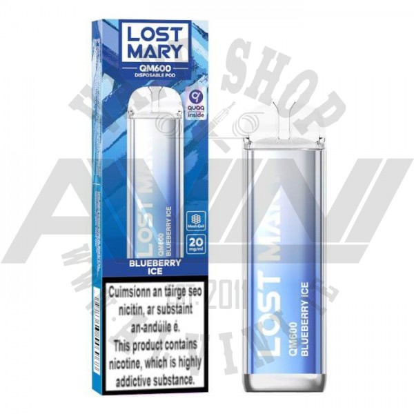 Blueberry Ice - Lost Mary QM600 Disposable Vape - Ireland|Limerick