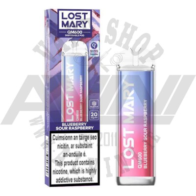 Blueberry Sour Raspberry - Lost Mary QM600 Disposable Vape - Lost Mary