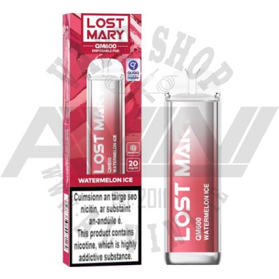 Watermelon Ice - Lost Mary QM600 Disposable Vape - Lost Mary