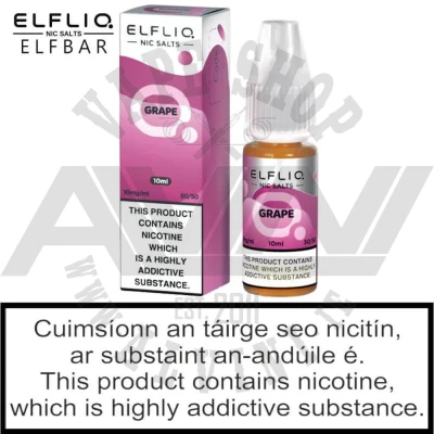 ElfLiq Grape Nic Salt - ElfLiq Grape e-Juice Ireland ElfLiq Grape Nic Salt - ElfLiq NicSalt Grape