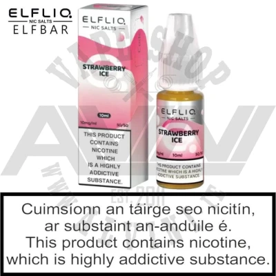 ElfLiq Strawberry Ice Nic Salt - ElfLiq NicSalt Vape Juice 10 ml