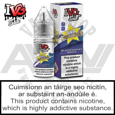 IVG Blackcurrant Mango Nicotine Salts - 10 ml - IVG Blackcurrant Mango IVG Blackcurrant Mango Nicotine Salts - 10 ml - IVG