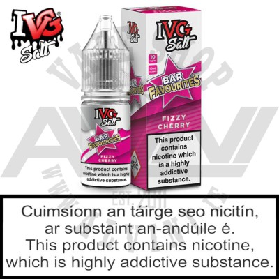 IVG Fizzy Cherry Nicotine Salts - 10 ml - IVG