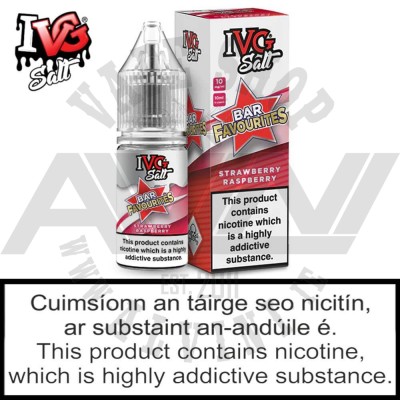 IVG Strawberry Raspberry Nicotine Salts - 10 ml - IVG Strawberry Raspberry  IVG Strawberry Raspberry Nicotine Salts - 10 ml - IVG