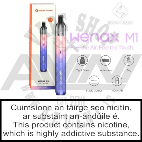 elfbar nachfüll pod läuft aus Geekvape Wenax M1 Pod System Kit 800mAh 16W – Elite Cigs & Vaporizers main image 0