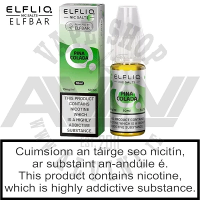 ElfLiq Pina Colada Nic Salt - ElfLiq Pina Colada Ireland ElfLiq Pina Colada Nic Salt - ElfLiq NicSalt