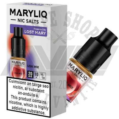 USA Mix - MaryLiq NicSalt 10 ml - LM USA Mix 10 ml USA Mix - MaryLiq NicSalt 10 ml - MaryLiq