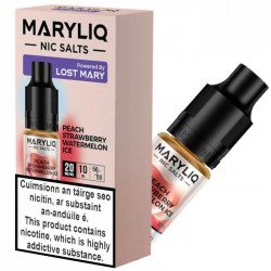Peach Strawberry Watermelon Ice - MaryLiq NicSalt 10 ml