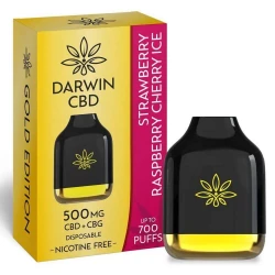 Strawberry Raspberry Cherry Ice - Darwin CBD 500 mg 