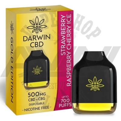 Strawberry Raspberry Cherry Ice - Darwin CBD 500 mg - Strawberry Raspberry Cherry Ice CBD 500 mg Strawberry Raspberry Cherry Ice - Darwin CBD 500 mg - CBD e-Liquids