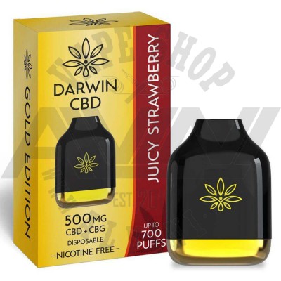 Juicy Strawberry - Darwin CBD 500 mg - CBD e-Liquids