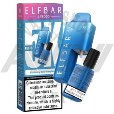 Blueberry Sour Raspberry - AF5000 - 20 mg - AF5000 Blueberry Sour Raspberry  Blueberry Sour Raspberry - AF5000 - 20 mg - Elfbar Disposable