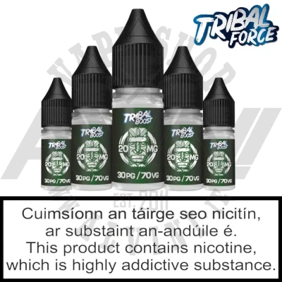 Tribal Boost Nic Shot - 20 MG - 70/30 VPG - Nicotine Shots