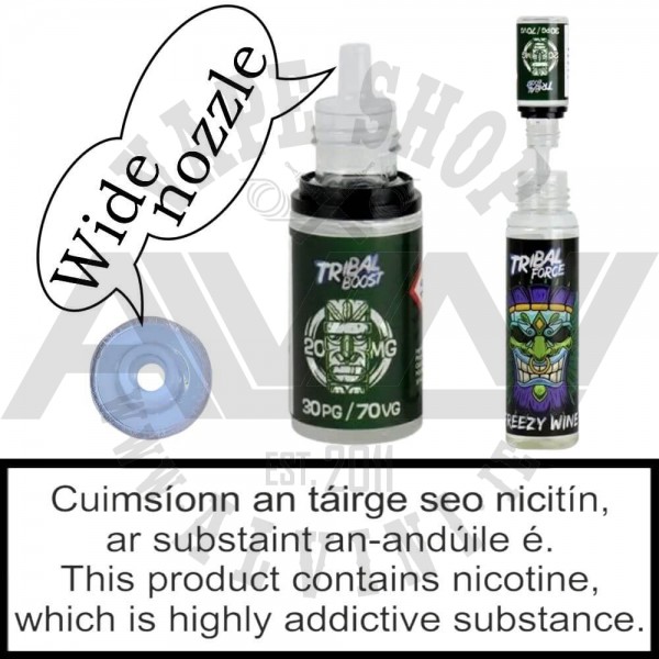 Tribal Boost NicSalt Shot - 20 MG - 50/50 VPG - Tribal Force Ireland