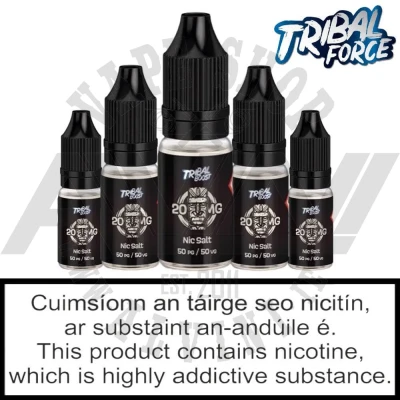 Tribal Boost NicSalt Shot - 20 MG - 50/50 VPG - Tribal Boost Salt 50/50 Tribal Boost NicSalt Shot - 20 MG - 50/50 VPG - Nicotine Shots