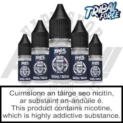 Tribal Boost Nic Shot - 20 MG - 50/50 VPG - Nicotine Shots