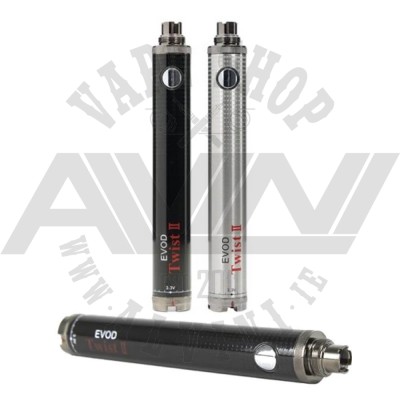 eVod Twist 1300 mAh Battery - Regular vaping batteries