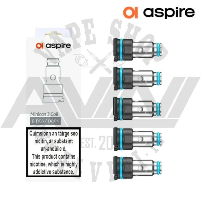 Aspire Minican 3 coils - 5 pcs - Minican 3 Coils Aspire Minican 3 coils - 5 pcs - Regular Coils