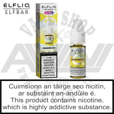 ElfLiq Banana Ice Nic Salt - ElfLiq Blackcurrant Aniseed Ireland ElfLiq Banana Ice Nic Salt - ElfLiq NicSalt