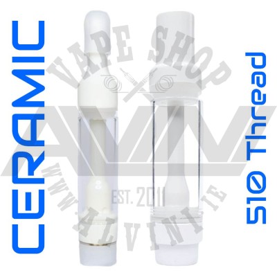 Ceramic 510 Cartridge - Quartz Ceramic Cartridge Ceramic 510 Cartridge - Regular Coils