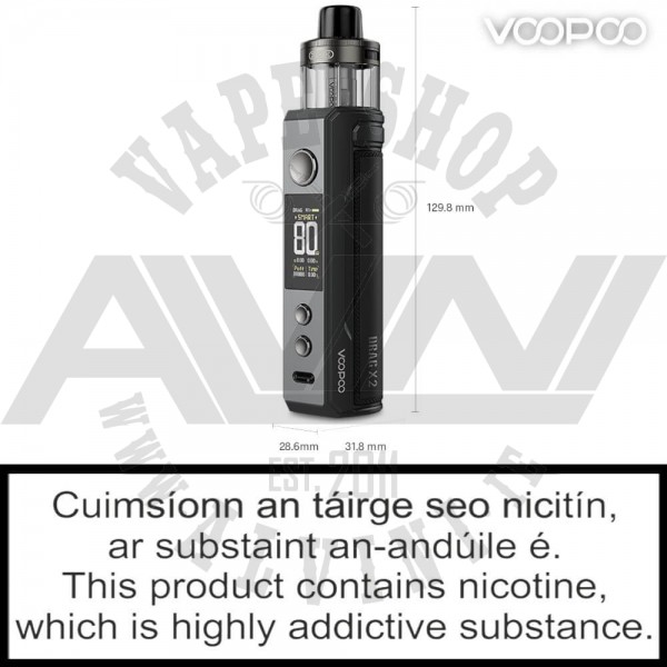 VOOPOO Drag X2 Pod Mod Kit | 80W Vape with PnP X Pod