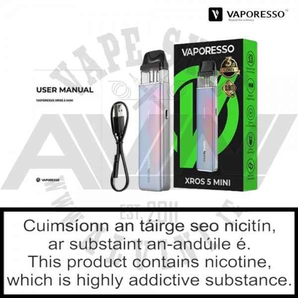 510 adapter voopoo drag x VAPORESSO XROS-5-MINI Pod Kit User Manual