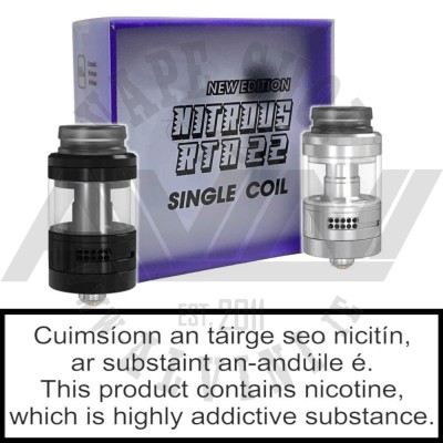 Nitrous RTA New Edition 2025 22mm – Single-Coil Rebuildable Tank by Damn Vape