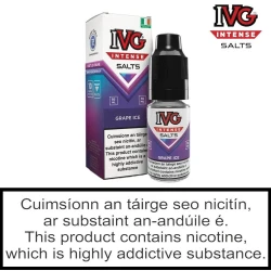 IVG Intense Nicotine Salts Grape Ice - 10 ml IVG Intense Nicotine Salts Grape Ice - 10 ml