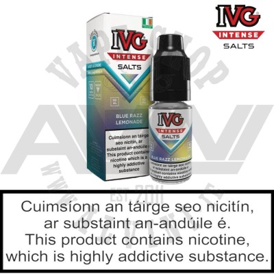 IVG Intense Nicotine Salts Blue Razz Lemonade  - 10 ml - IVG