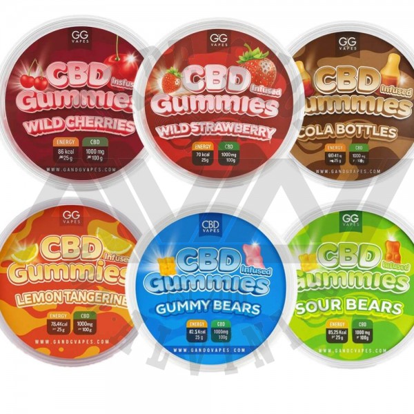CBD Gummies - 1000mg - GG Vapes