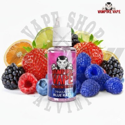 Vampire Vape Pinkman Blue Razz Concentrate 30ml – Fruity Menthol DIY Vape Flavour Vampire Vape Pinkman Blue Razz Flavour Concentrate 30ml Bottle – Mixed Fruit & Citrus DIY Vape Juice