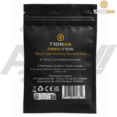 Tronian Omegatron - Glass Core Heating element Pack - Glass Core Heating element Pack Tronian Omegatron - Glass Core Heating element Pack