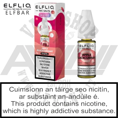 ElfLiq  Apple Blackcurrant Nic Salt - ElfLiq NicSalt Apple Blackcurrant e-Liquid